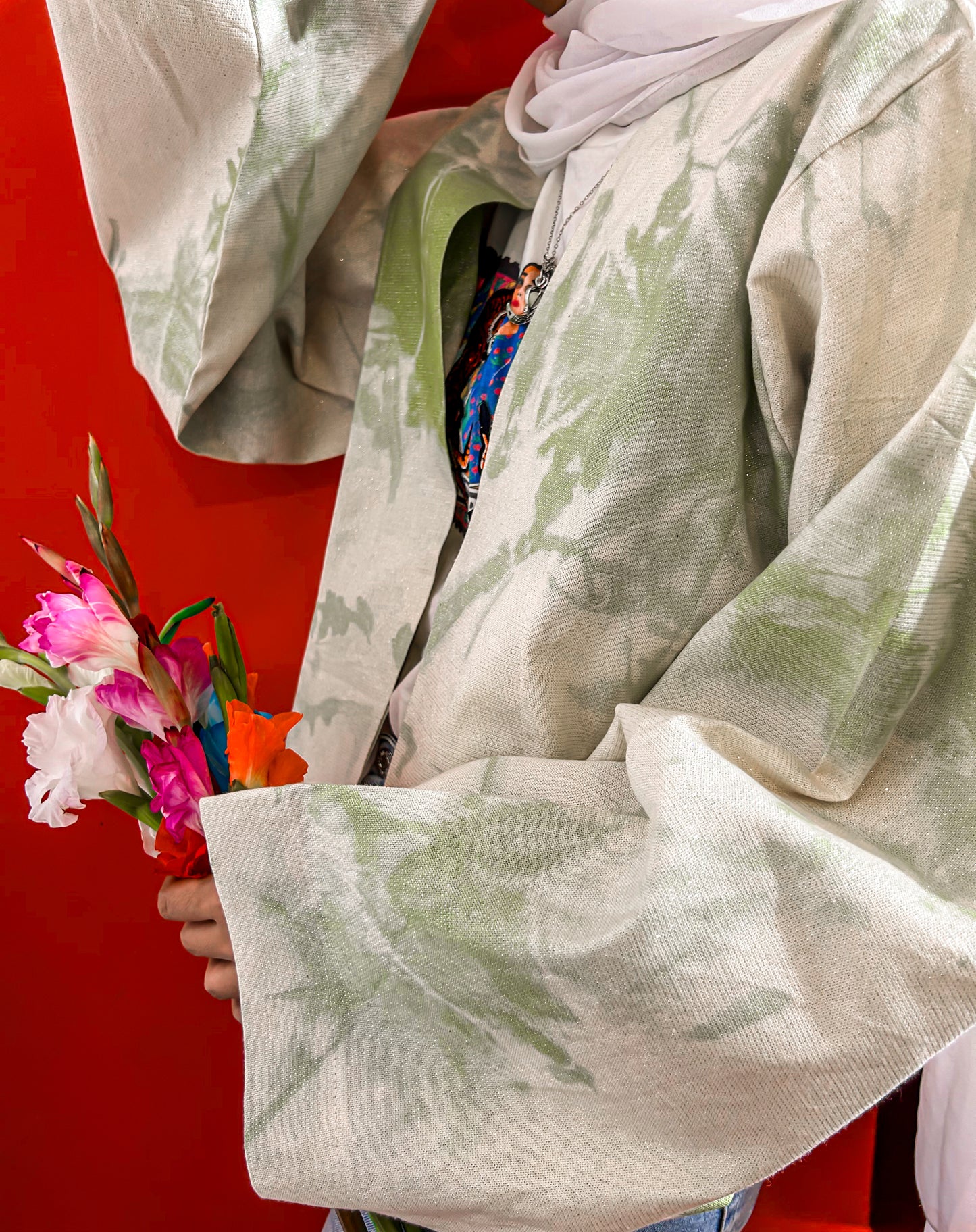 Pistachio Short Kimono.